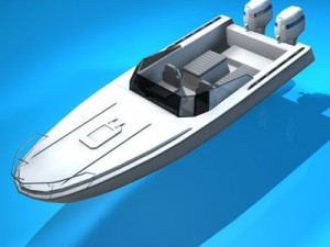 motor boat Model 3D