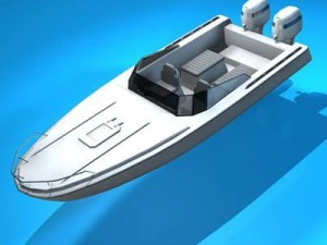 motor boat 3D Model