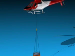 helic&oacute;ptero de combate a inc&ecirc;ndio Modelo 3D