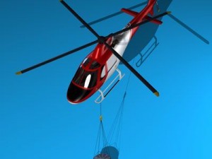 firefighting helicopter 3D Model