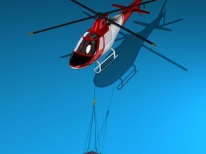 firefighting helicopter 3D Model