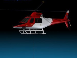firefighting helicopter 3D Model