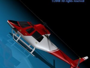 firefighting helicopter 3D Model