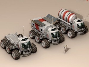 lunar vehicles collection Model 3D