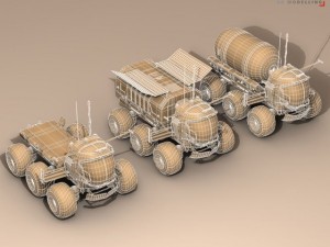 lunar vehicles collection Modèle 3D