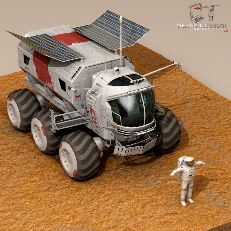 lunar vehicle 3D Model .c4d .max .obj .3ds .fbx .stl .blend 