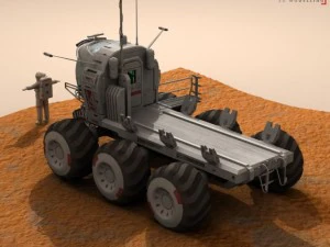 lunar vehicle 3D Model