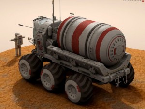 lunar tanker truck  astronaut 3D मॉडल