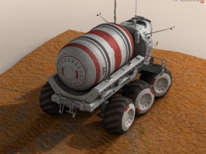 lunar tanker truck  astronaut 3D मॉडल