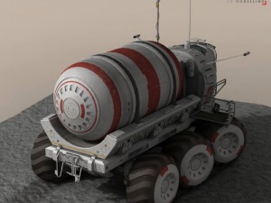lunar tanker truck  astronaut 3D मॉडल