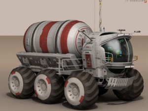 lunar tanker truck  astronaut 3D मॉडल