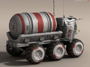lunar tanker truck  astronaut 3D मॉडल