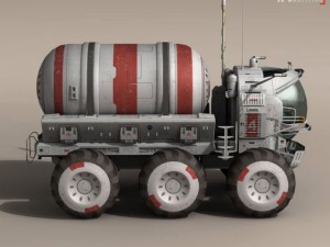 lunar tanker truck  astronaut 3D मॉडल