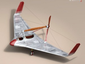 rubber band airplane 3D Model