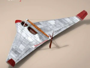 rubber band airplane 3D Model
