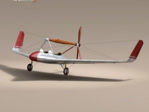 rubber band airplane 3D Model