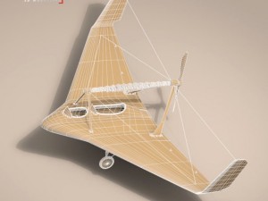 rubber band airplane 3D Model