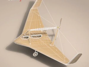 rubber band airplane 3D Model