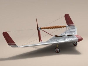rubber band airplane 3D Model