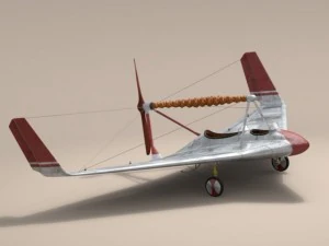 rubber band airplane 3D Model
