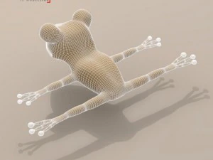 personaje de dibujos animados de rana Modelo 3D