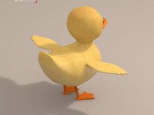 duck cartoon character 3D-Modell