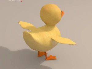 duck cartoon character 3D Model