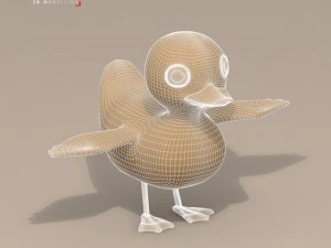 duck cartoon character 3D Model