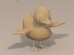duck cartoon character 3D-Modell