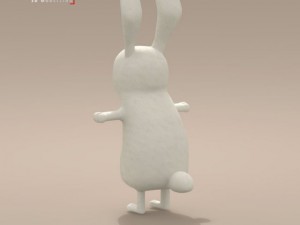 rabbit cartoon character Modèle 3D
