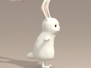 rabbit cartoon character Modèle 3D