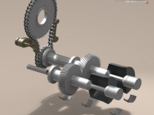 driveshaft gear and sprocket assembly 3D Модель