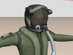 f35 pilot 3D 模型