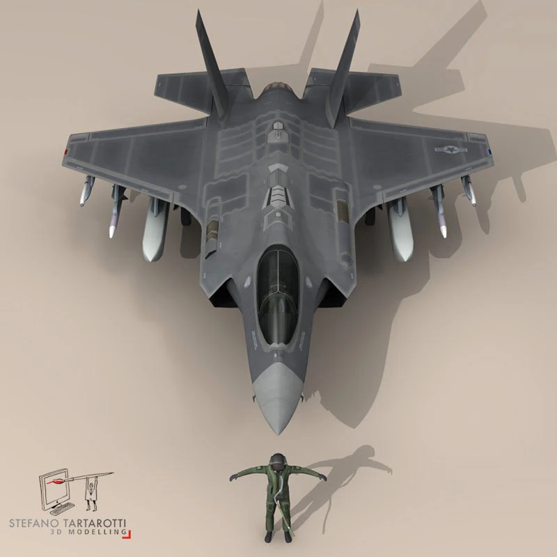 f 35 a usaf 3D Model .c4d .max .obj .3ds .fbx .stl .blend