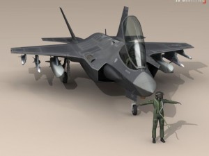 f 35 a  usaf 3D मॉडल