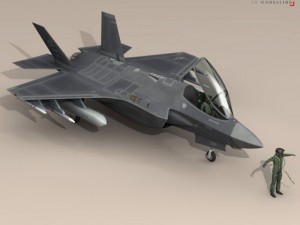 f 35 a  usaf 3D मॉडल