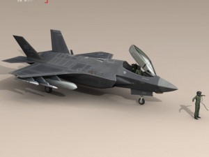 f 35 a  usaf 3D मॉडल