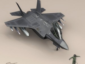 f 35 a  usaf 3D मॉडल