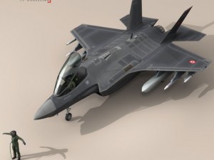 f 35a turkey air force 3D मॉडल
