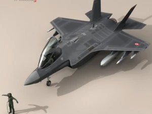 f 35a tureckie siły powietrzne Model 3D