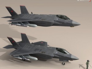 f 35a turkey air force 3D मॉडल