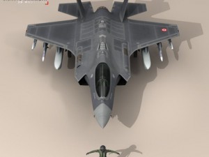 f 35a turkey air force 3D मॉडल