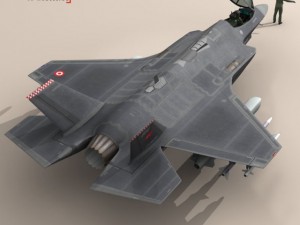 f 35a turkey air force 3D मॉडल