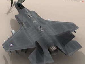 f 35 &mdash; королевские ВВС Норвегии. 3D Модель