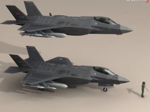 f 35 &mdash; королевские ВВС Норвегии. 3D Модель