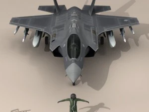 f 35 a  royal netherlands air force 3D Model