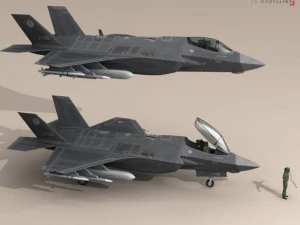 f 35 a  royal netherlands air force 3D Model