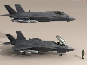 f 35 uma for&ccedil;a a&eacute;rea italiana Modelo 3D