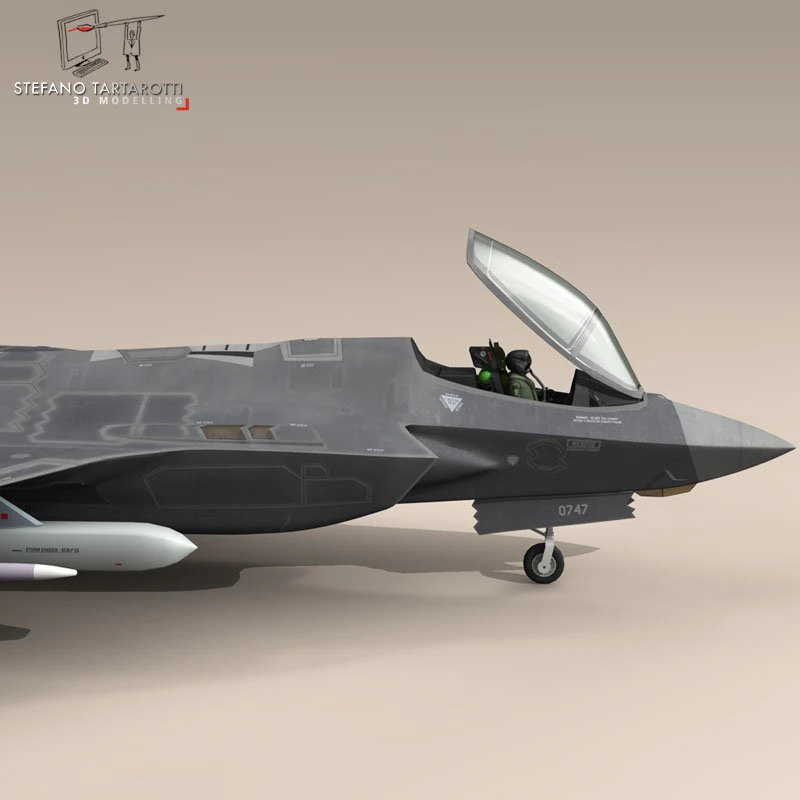 f 35 a royal danish air force 3D Model .c4d .max .obj .3ds .fbx .stl .blend 