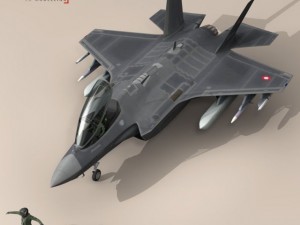 f 35 a royal danish air force 3D Модель